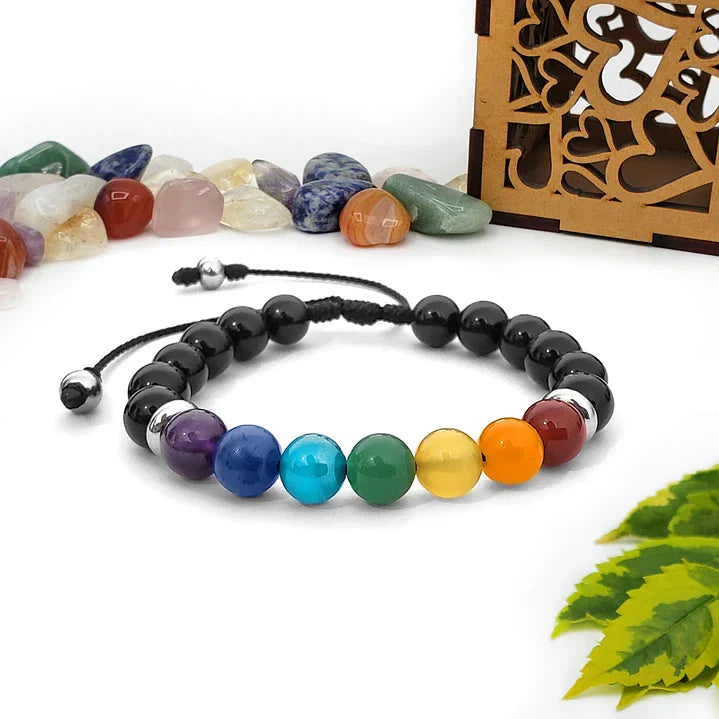 Tilan™ Pulsera 7 Chakras - Piedras de lava (Oferta 2x1)