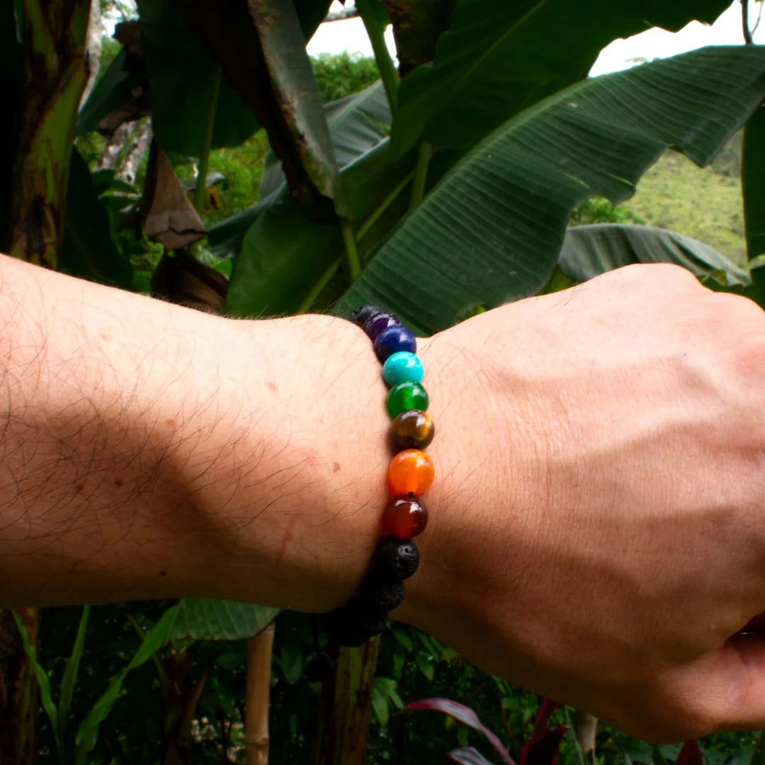 Tilan™ Pulsera 7 Chakras - Piedras de lava (Oferta 2x1)